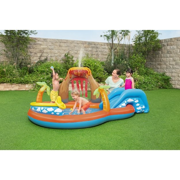 Bestway 53069 Plac Zabaw Dmuchany Lawa ze Zjeżdzalnią 265x265x104 cm Duży 24