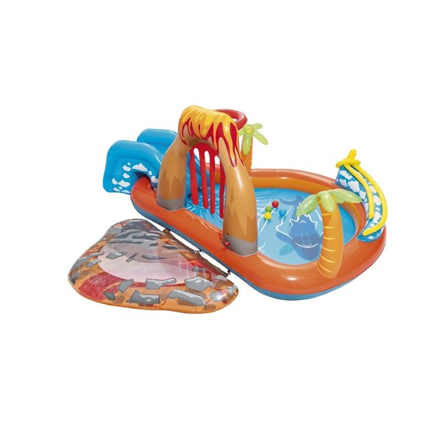Bestway 53069 Plac Zabaw Dmuchany Lawa ze Zjeżdzalnią 265x265x104 cm Duży 18