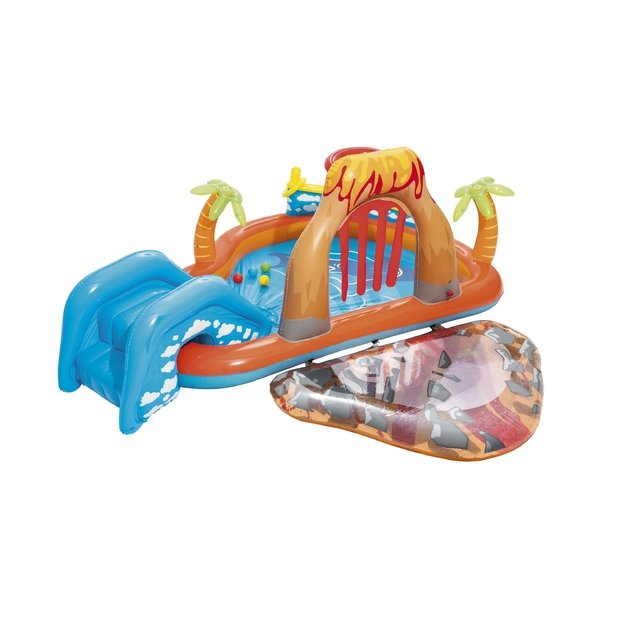 Bestway 53069 Plac Zabaw Dmuchany Lawa ze Zjeżdzalnią 265x265x104 cm Duży 17