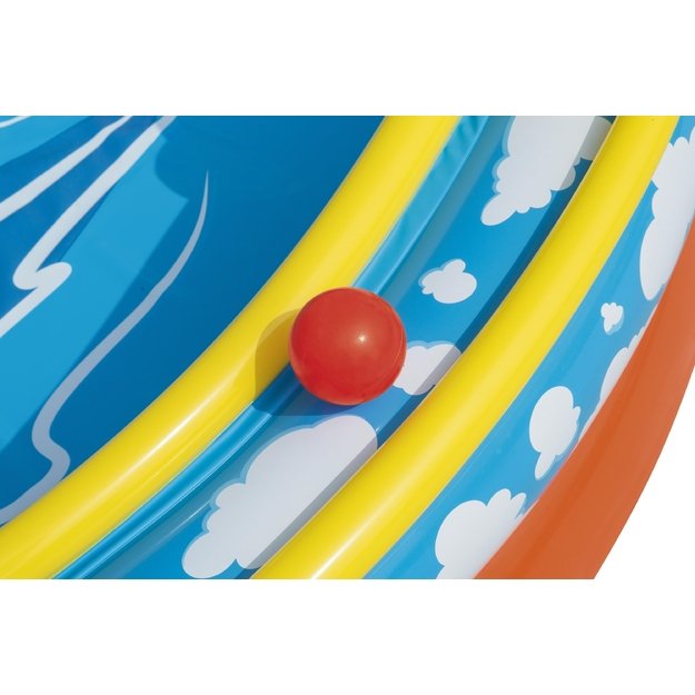 Bestway 53069 Plac Zabaw Dmuchany Lawa ze Zjeżdzalnią 265x265x104 cm Duży 20