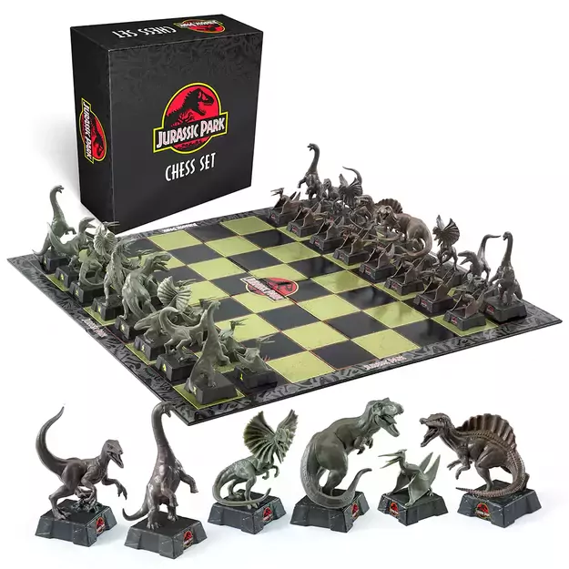 Jurassic park chess set
