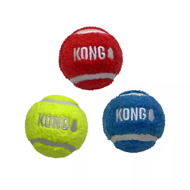 Kong - Sport Softies Ball M 3-pack Mix Ø6,5cm 2