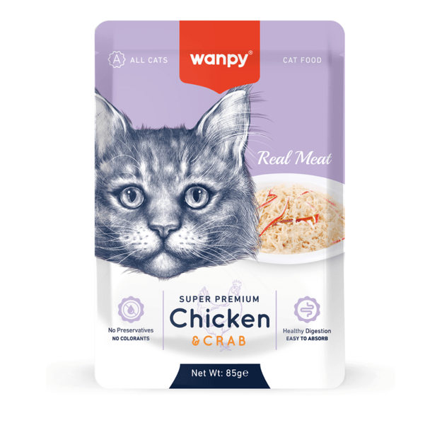 wanpy - Wanpy Cat Retort Pouch Chicken & Crab 85g - 85g 1