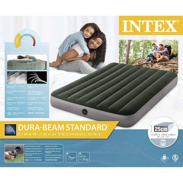 INTEX - Full Dura-Beam Prestige Airbed With Battery Pump (64778) 1