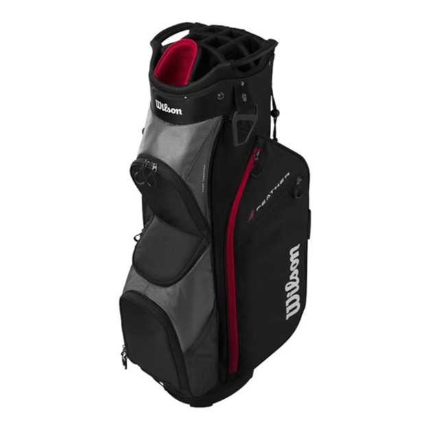 Wilson - Feather Cartbag – Black/Red/Grey