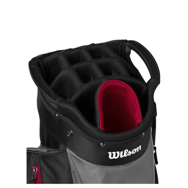 Wilson - Feather Cartbag – Black/Red/Grey 3