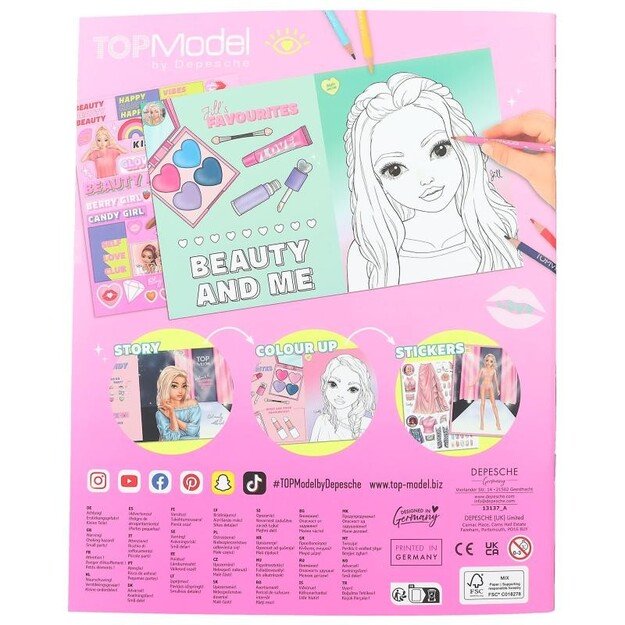 TOPModel Colouring Book BEAUTY FUN ( 0413137 )