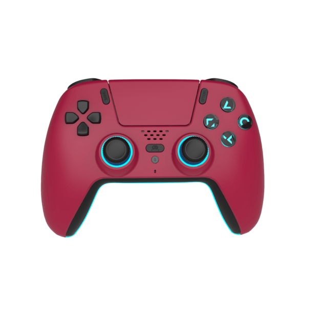 Trade Invaders - Wireless Bluetooth Controller for PS5- LED - Cherry Red