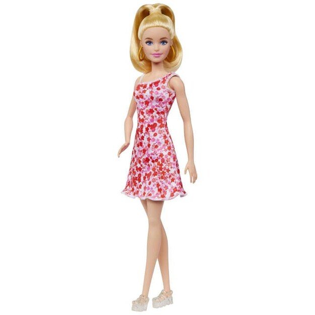 Barbie - Fashionista Doll - Pink Floral Dress (HJT02) 4