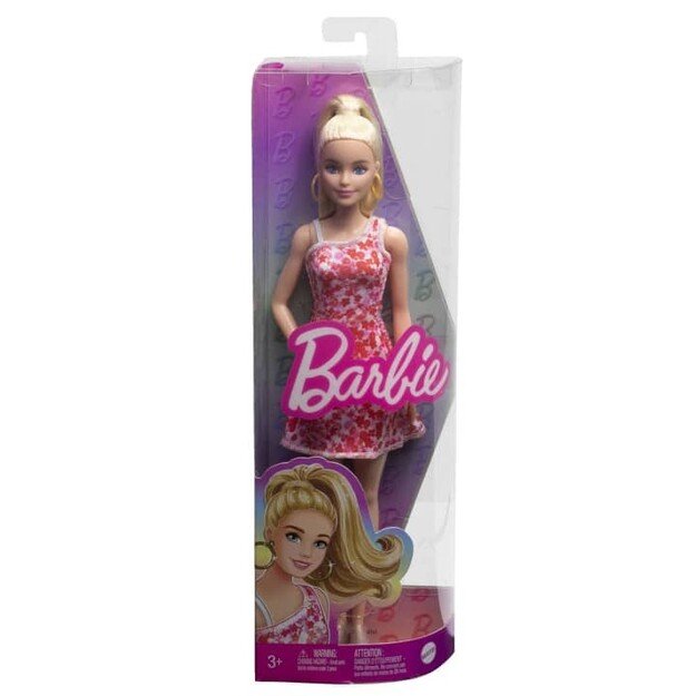 Barbie - Fashionista Doll - Pink Floral Dress (HJT02) 5