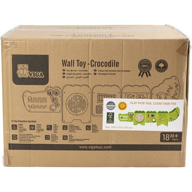 VIGA - Play Wall with Crocodile Design (907701)