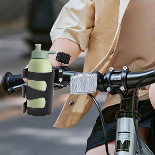 Universāls dzērienu organizatora krūzīšu pudeļu turētājs velosipēda ratiņiem