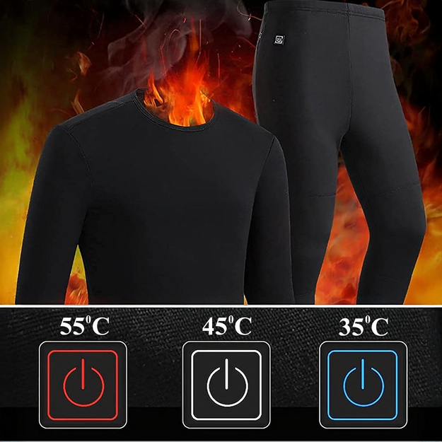 Termoveļas apsildāmo termoapģērbu komplekts 2XL