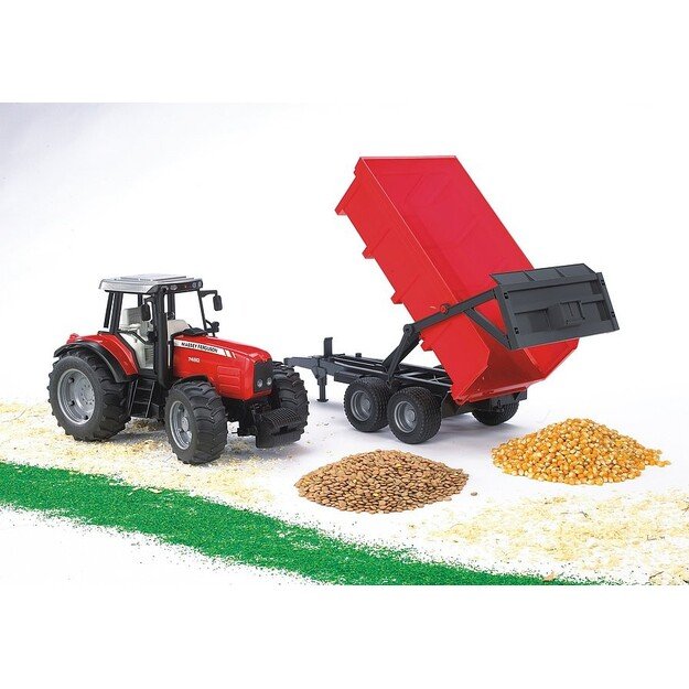 Bruder - Massey Ferguson 7480 with tipping trailer (02045)