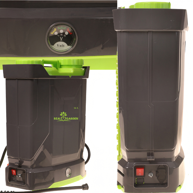 Kuprinės tipo purkštuvas su belaidžiu elektriniu purkštuvu, 16 l talpos rinkiniu