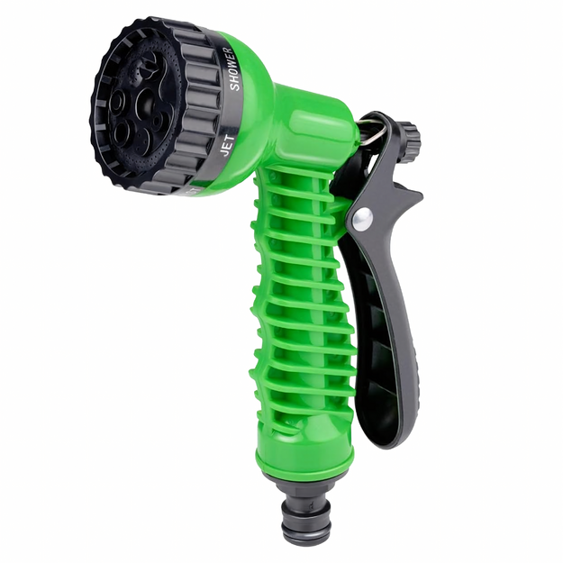 Regulējama dārza šļūtenes smidzinātāja pistole, 6 režīmi