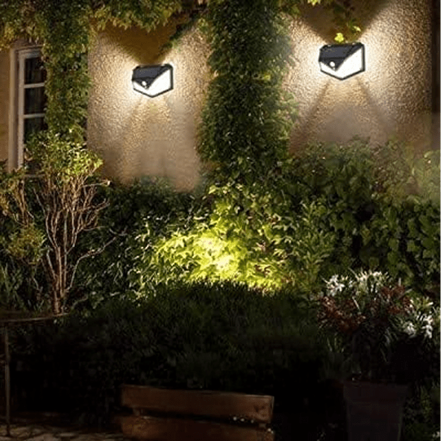 Päikeseenergial töötav tänavalamp liikumis- ja hämaraanduriga Klinkiet 100 LED Strong