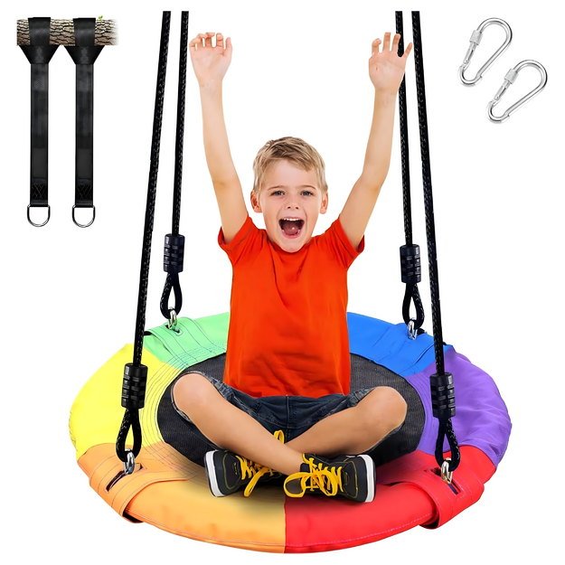 Large Garden Swing 100 cm Stork's Nest for Children Hammock Frame