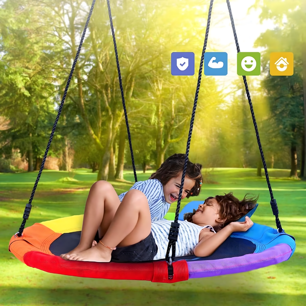 Large Garden Swing 100 cm Stork's Nest for Children Hammock Frame