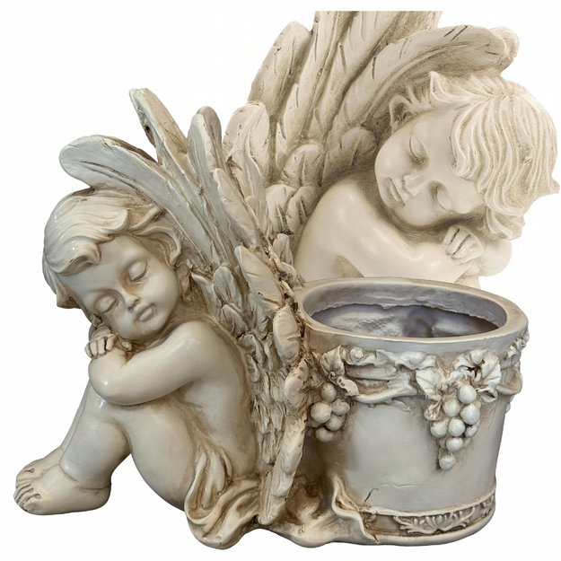 Figūriņa Puķupods Dārza Pods Skulptūra Eņģelis Eņģeļa Balva Dekorācija