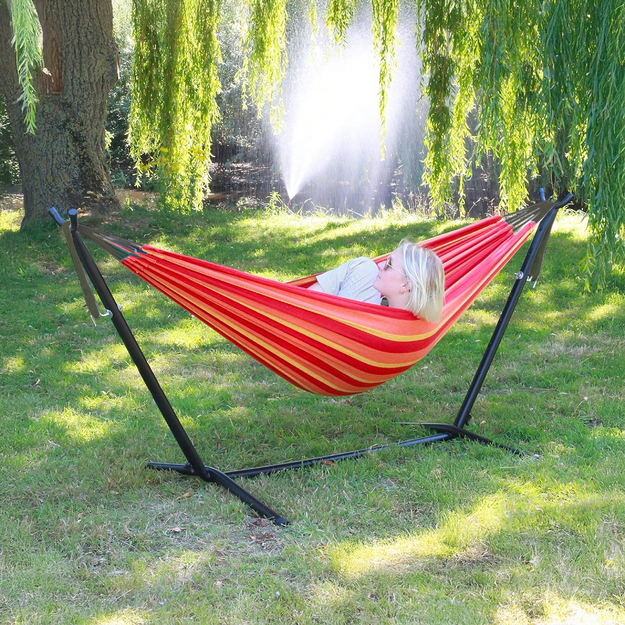 Dārza šūpuļtīkls ar rāmi, liels šūpuļtīkla rāmja komplekts, šūpuļtīkla statīvs