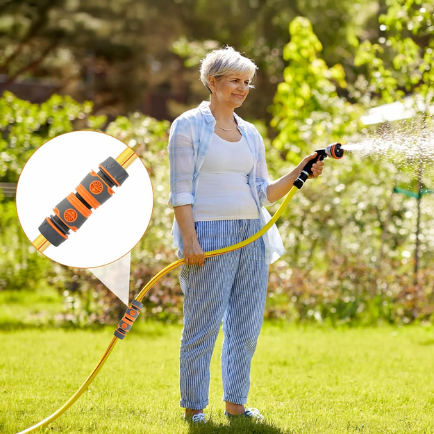 Dārza šļūtenes jaucējkrāna savienotāju komplekts dārza apūdeņošanas savienotājiem 1/2 3/4