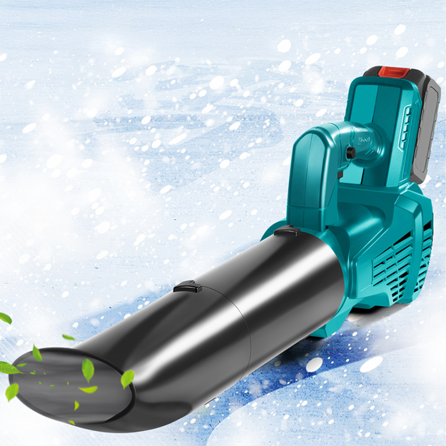 Jaudīgs akumulatora lapu pūtējs sniega žāvēšanai dārzā 2x Aku