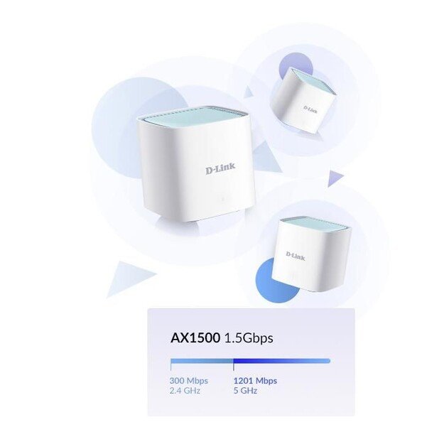 D-Link - EAGLE PRO AI AX1500 Mesh System - 3 Pack