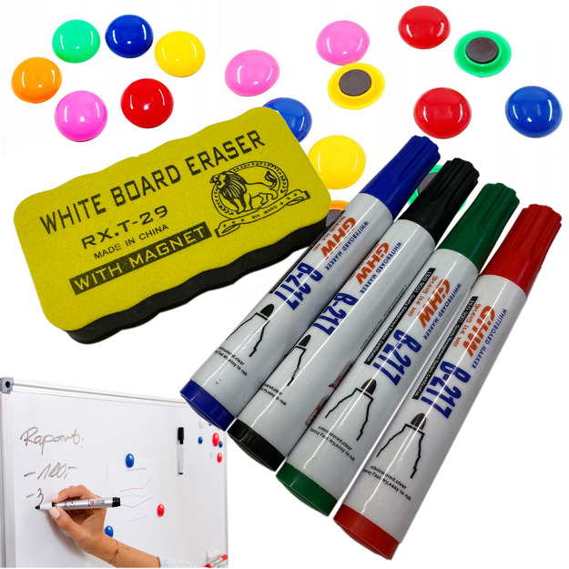 SAUSAI VALOMŲ LENTŲ ŽYMEKLIŲ, ŽYMEKLIŲ, KEMPINĖS PAVIRŠIAUS MAGNETŲ PRIEDŲ RINKINYS