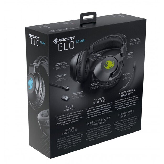Roccat - ELO 7.1 AIR Gaming headset Black