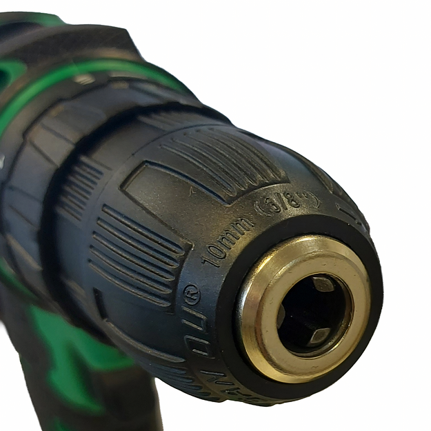 Akumuliatorinis atsuktuvas su LED lempute ir atsuktuvų komplektas, dėklas, 2 x 18 V 1,5 Ah baterijos