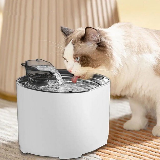 Automatinis girdyklos dubuo su tyliu fontanėliu katėms ir šunims, 2,2 l 3