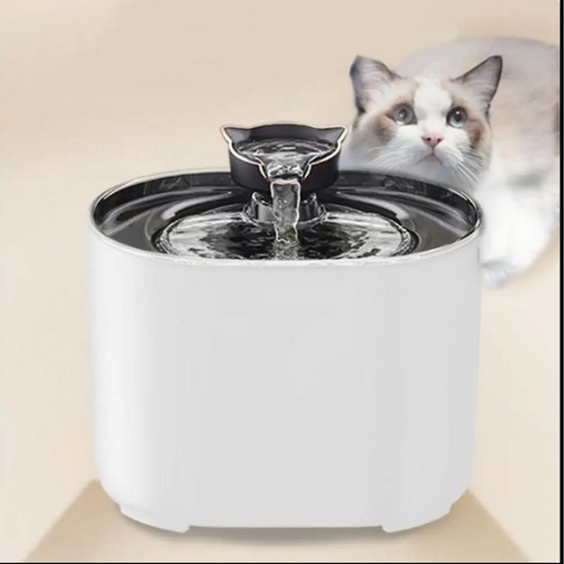 Automatinis girdyklos dubuo su tyliu fontanėliu katėms ir šunims, 2,2 l 16