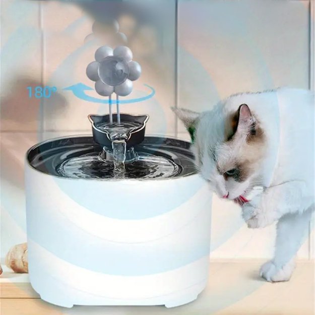Automatinis girdyklos dubuo su tyliu fontanėliu katėms ir šunims, 2,2 l 9
