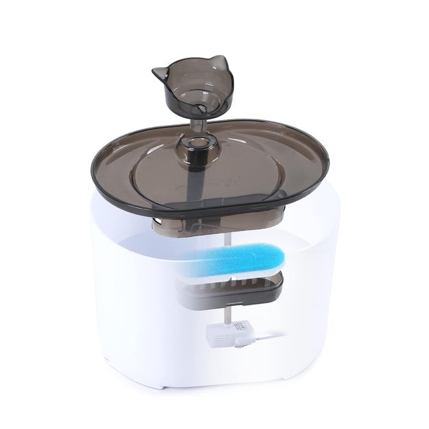 Automatinis girdyklos dubuo su tyliu fontanėliu katėms ir šunims, 2,2 l 12