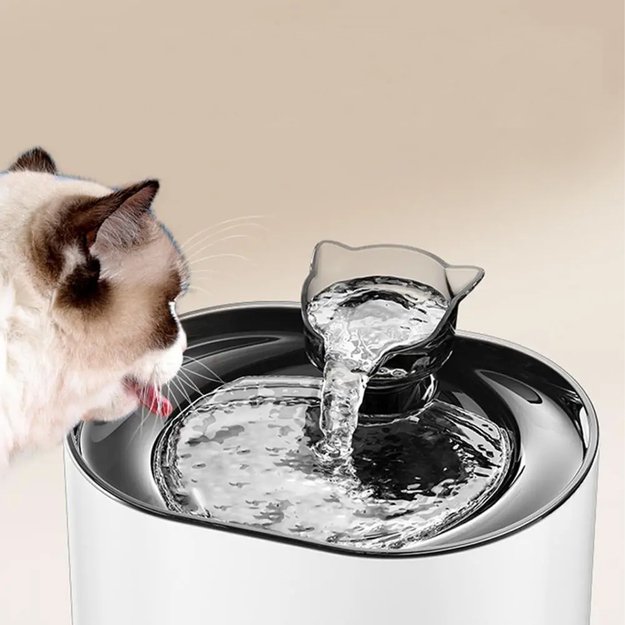 Automatinis girdyklos dubuo su tyliu fontanėliu katėms ir šunims, 2,2 l 6