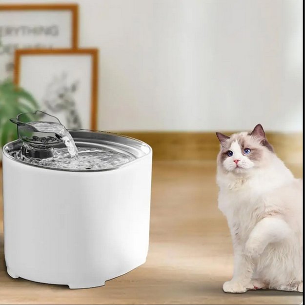 Automatinis girdyklos dubuo su tyliu fontanėliu katėms ir šunims, 2,2 l 14