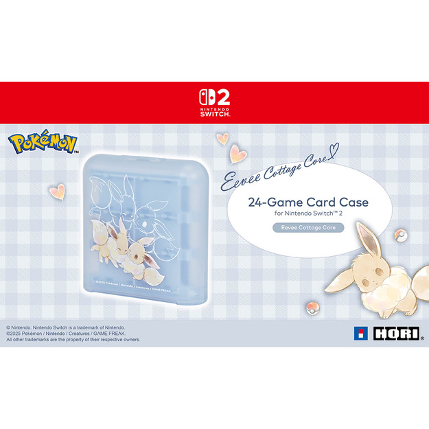 HORI - 24-Game Card Case Eevee Cottage Core - Blue