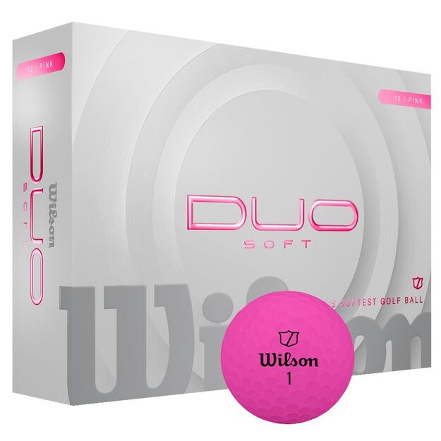 Wilson - Duo Soft Golf Ball Pink 12-ball