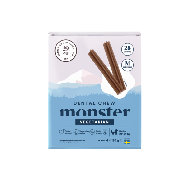 Monster Pet Food - Dog Dental Chew Vegetarian - Medium - 720 g (28 pcs)
