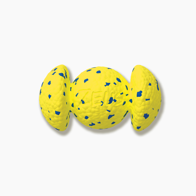 Zeus Nitro - Weighted Rugby Ball - Yellow and Blue - 12.4cm