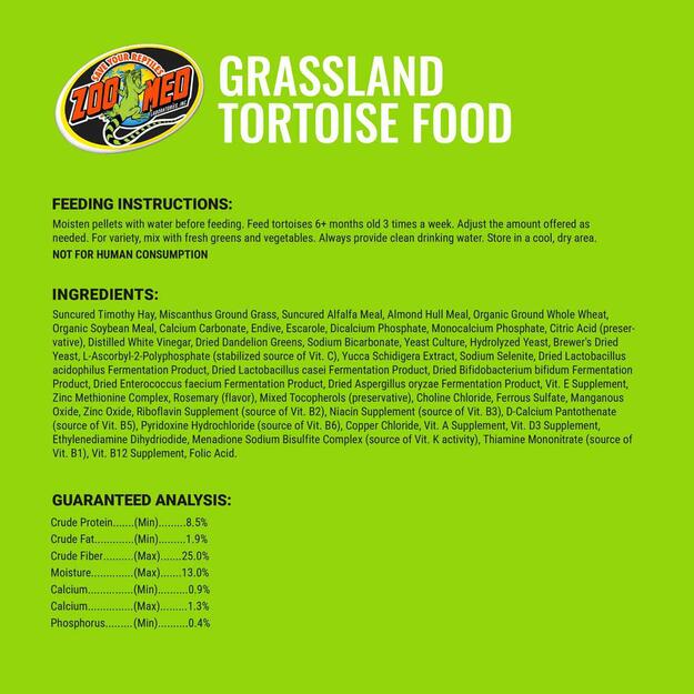 Zoo Med - Natural Grassland Tortoise Food - 22.7kg