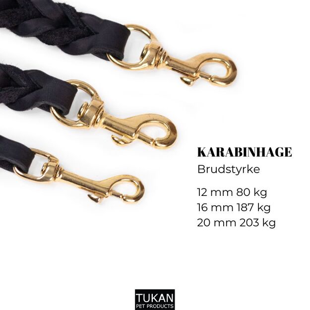 WalkFit - Walk'it Tracking Leash - Black - Medium 16mm-220cm