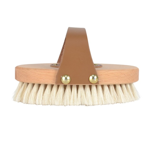 BORSTIQ - Goat Hair Brush with Leather Strap - S