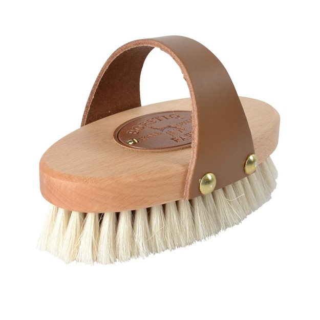 BORSTIQ - Goat Hair Brush with Leather Strap - S
