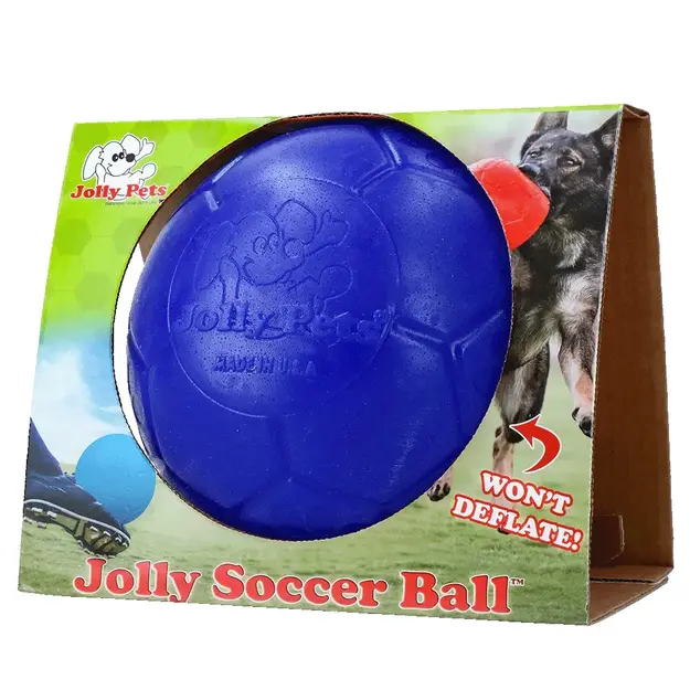 jolly pets - Jolly Soccer Ball - Blue - Large (20 cm)