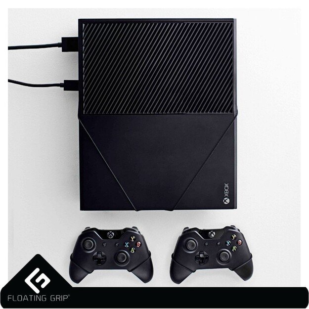 Floating Grip Xbox One and Controller Wall Mounts - Bundle (Black)