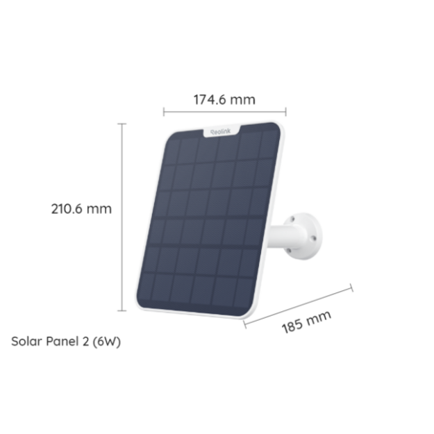 Reolink – Solar Panel 2 (6W) – White