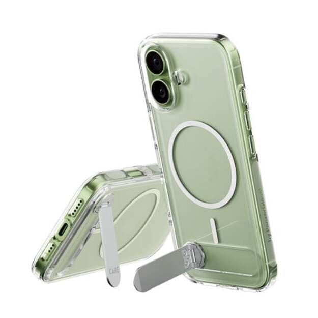 PanzerGlass - CARE Feature Case Transparent w. Kickstand & MagSafe - iPhone 17