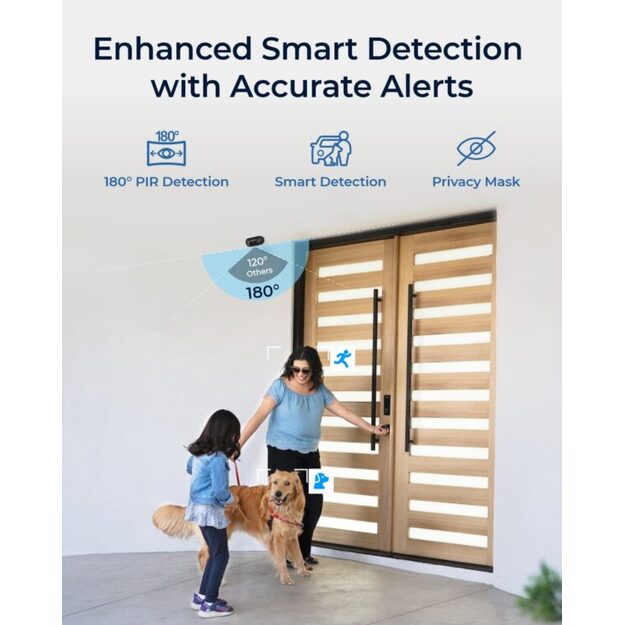 Reolink – Argus 4 Pro 4K Color Vision Outdoor Camera – White